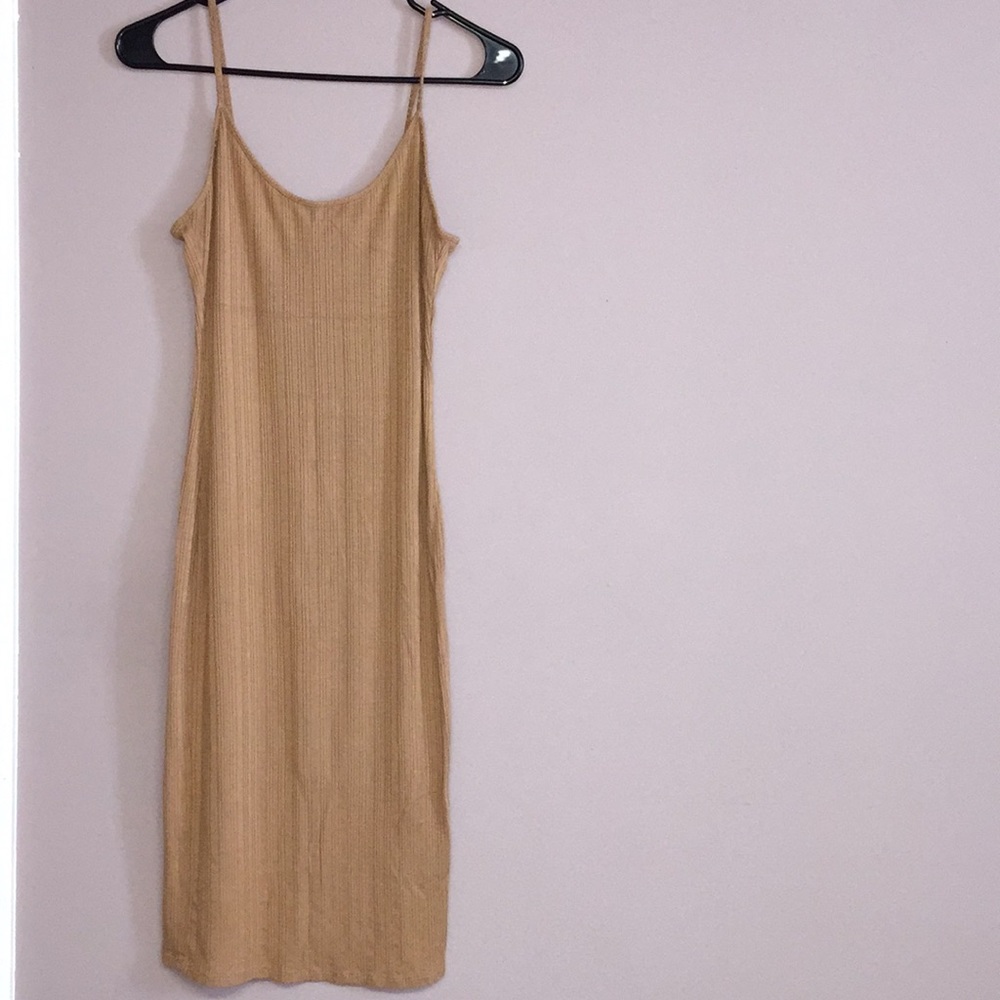 Mustard yellow tight dress